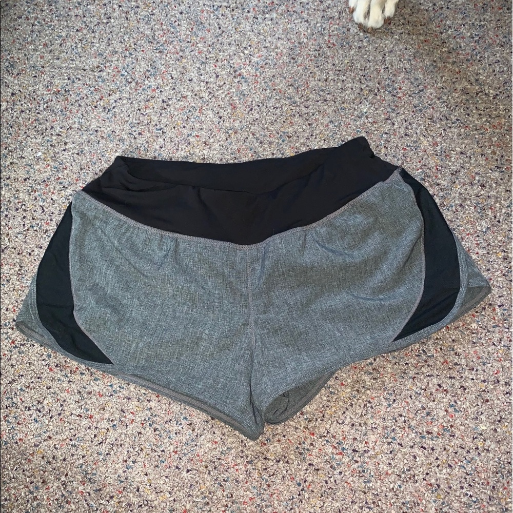 Grey athletic shorts